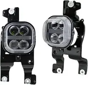 SILILAN New Front Bumper Light Fog Light Assembly with DRL Daytime Running Lights Fit for F-250 F-350 F-450 2008-2010 Driving Fog Lamp