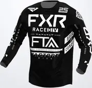 FXR Podium Gladiator Motocross Jersey, black-white, Size XS for Men Black White