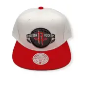 Mitchell & Ness Houston Rockets Fresh Crown White/Red Adjustable Snapback Hat