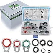 partszen AC O Ring Kit 60pcs Self-Centered Bonded Seal Assortment A/C Compressor Seal Kit A/C Compressor Seal Kit AC Gasket Kit A/C O Ring Kit