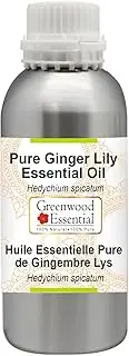 Greenwood Essential Pure Ginger Lily Essential Oil (Hedychium spicatum) Steam Distilled for Personal Care 300ml (10oz)