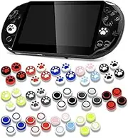 4PCS Silicone Thumbstick Grip Cap Joystick Analog Protective Cover Case for Psvita PS Vita PSV 1000 2000 Slim Game Console (4 Ball)