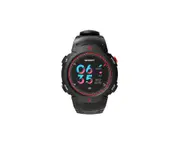 Smart Watch 3D Curved 50 Meters Waterproof Heart Rate Monitoring Bracelet - RED