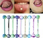 (9 PACK) 14g | Ships From USA |Tongue Rings Nipple Unique Tie Die