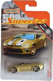 [Matchbox] 16 Chevy Camaro Convertible, Superfast 2/6 [Gold]