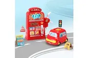 Keezi Kids Gas Petrol Station Pumper Pretend Play Toys Car Music Card Playset