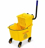 Costway TG10011 26 qt Side Press Wringer Commercial Mop Bucket / NEW Open Box