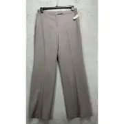 Talbots Pants Womens 10 Gray Stretch Fabric Wool Blend Hi Rise Career Dress NEW