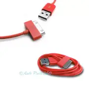 100X 6FT USB 30 PIN RED CABLE DATA SYNC CHARGER SAMSUNG GALAXY TAB TABLET 10.1