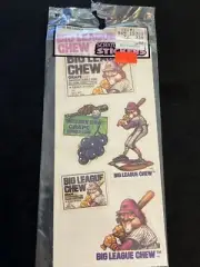 Vintage 80’s Gordy Scratch & Sniff Stickers - BIG LEAGUE CHEW Grape - Rare & HTF