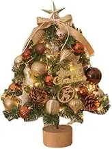 LED Light Mini Christmas Tree Small Tabletop Pine Tree Xmas Decor DIY Gift