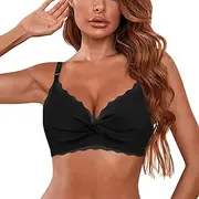 [Generic] Women Bras Plus Size Front Hook Womens Sexy Push Up No Steel Ring Small Chest Adjustable Bra Woman Bra