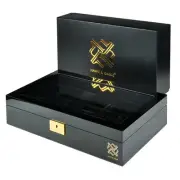 Luxury 12 Slot Watch Box Organizer, Glass Display and Metal Lock, Wide Compar...