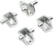 4X Tensile Rod Holder Seat RC Car Axle Holder Scale 1:10 Upgrade Weight Hub Simple Control Rc Parts of Tanning Rod Mounting Seat for, Silver
