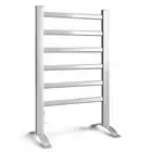 Devanti Electric Heated Towel Clothes Rail Rack 6 Bars Freestanding Dry Warmer