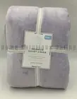 Pottery Barn Kids Recycled Luxe Chamois Duvet Cover Purple Twin #7970D