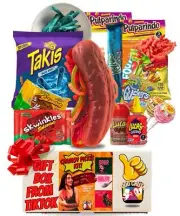 Chamoy Pickle Kit With Blue Takis & Flamin Hot Cheetos-Mexican Candy Gift