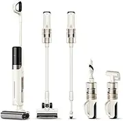 Mova K30 Mix Wet and Dry Vacuum Cleaner, All-in-One Wireless Wet Dry Vacuum Cleaner, 18,000 Pa Suction Power, 180° Range with Flat Design, Double Edge Cleaning