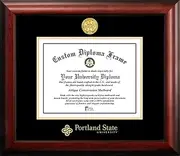 Portland State University 10 x 8 Inches Gold Embossed Diploma Frame