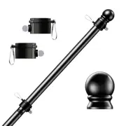 YEAHOME 5 FT Flag Pole, Tangle Free Spinning Stainless Steel Flagpole,