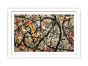 Color Drip Framed print