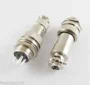 10pcs XLR 6 Pins 12mm Audio Cable Connector Chassis Mount 6 Pin Plug Adapter