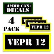 Vepr 12 Ammo Can Labels Ammunition Case 3"x1.15" stickers decals 4 pack BLYW