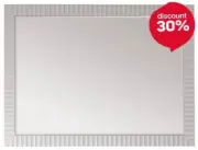 Framed Wall Mirror SKU 714024-MIR-WH White