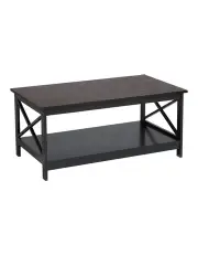 [Sarantino] Irene Cross Coffee Table in Black