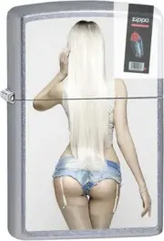 Zippo 02623 View From Behind 2023 Blonde Woman Lighter + FLINT PACK