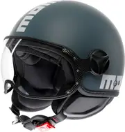 Momodesign FGTR Classic Mono, open face helmet , color: Matt Dark Grey/White , size: M