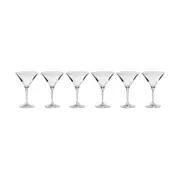 6pc Krosno Avant-Garde 240ml Martini Glass Set - Clear