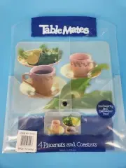 Pimpernel Table Mates Set of 4 Placemats Coasters Set Vintage