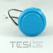 Tesi DITO XL Snap In 30MM Arcade Button Guitar Kill Switch - Light Blue