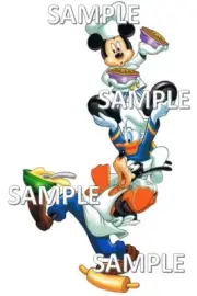 Disney World Chef Mickey's Restaurant Mickey Donald Goofy Napkin Scrapbook Piece