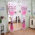 1PC Tulle Voile Sheer Curtains Tulip Printed Panel Drape Door Divider Home Decor