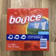 Bounce Dryer Sheets Outdoor Fresh 160-count 2-pack, TOTAL 320 CT Sheets