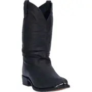 DINGO Men's DI15240 AMSTERDAM 12" Western Boot, Leather Black, Size 7.5 EW