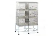 6xBreeding Bird Cages on Stand for Canary Parakeet Budgie Cockatiel