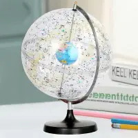 在飛比找樂天市場購物網優惠-思諾格博 32cm透明天球儀星球模型地理教學教具儀器高清88