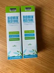 (2 PACK) Dr. Collins BioMin Restore Enamel Toothpaste 3.5oz SLS Fluoride Free