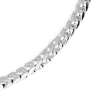 Gents Solid Sterling Silver DC Franco Bracelet British Made 925 Hallmarked