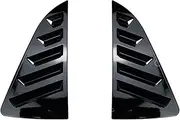 YJVVWQVF Rear Window Louvers Compatible for VW Polo MK4 MK5 MK6 Polo 9N 6R 6C AW TSI MPI GTI 2001-2023 Rear Triangle Window Shade Spoiler Bodykits(MK6 Gloss Black)