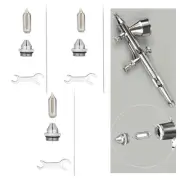 Airbrush Spray Accessories Painting with Mini Wrench Spray Nozzle Needle Tip