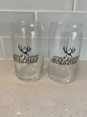 36 Pack Mule Deer Foundation Mug beer brewery 16 oz. Can Cooler glasses Set Case