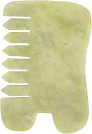 COMPUKAS 1Pc Jade Scraping Board Massager for Face Durable Multi Function Massage Tool Natural for Skincare Relaxation present for Friends Family