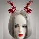 [特價]摩達客 質感蕾絲聖誕麋鹿造型髮箍