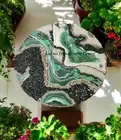 24" Customize Geode Epoxy Resin Live Edge Tabletop Wall Hanging Stylish Interior