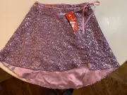 NWT AMERICAN GIRL Girl’s ISABELLE PURPLE SEQUIN DANCE SKIRT Large 14/16