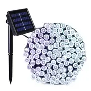 7M 50 LED Solar Garland String Fairy Lights Outdoor Solar Powered Lamp for Garden Decoration 3 Mode Holiday Xmas Wedding Party - Multi Color